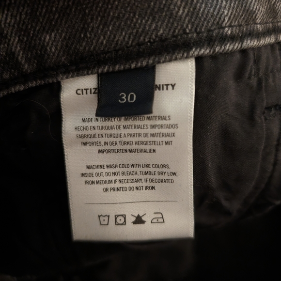 Citizens of Humanity Jolene Black Wash Denim Vintage Slim Leg Ankle Jeans - Picture 7 of 9